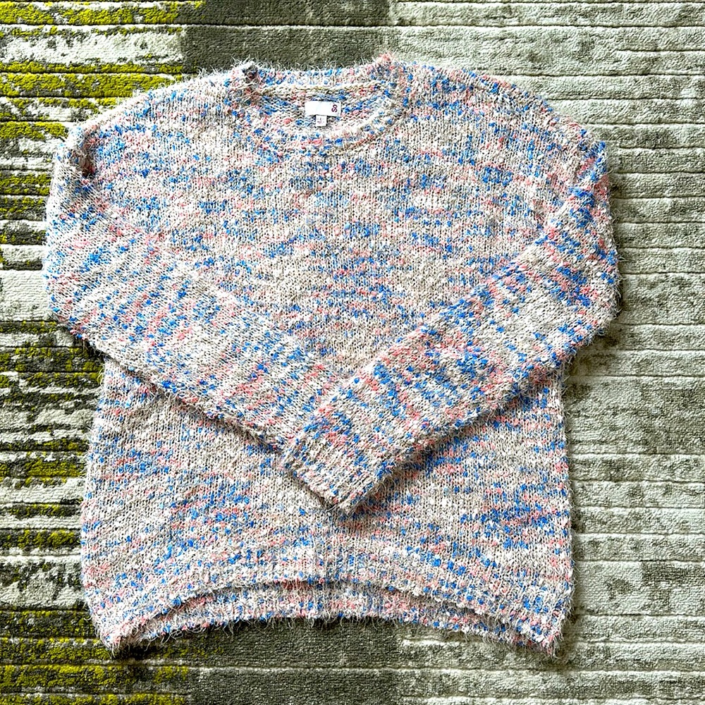 SO Juniors Crewneck Sweater Multicolor Size Large Perfect Condition!